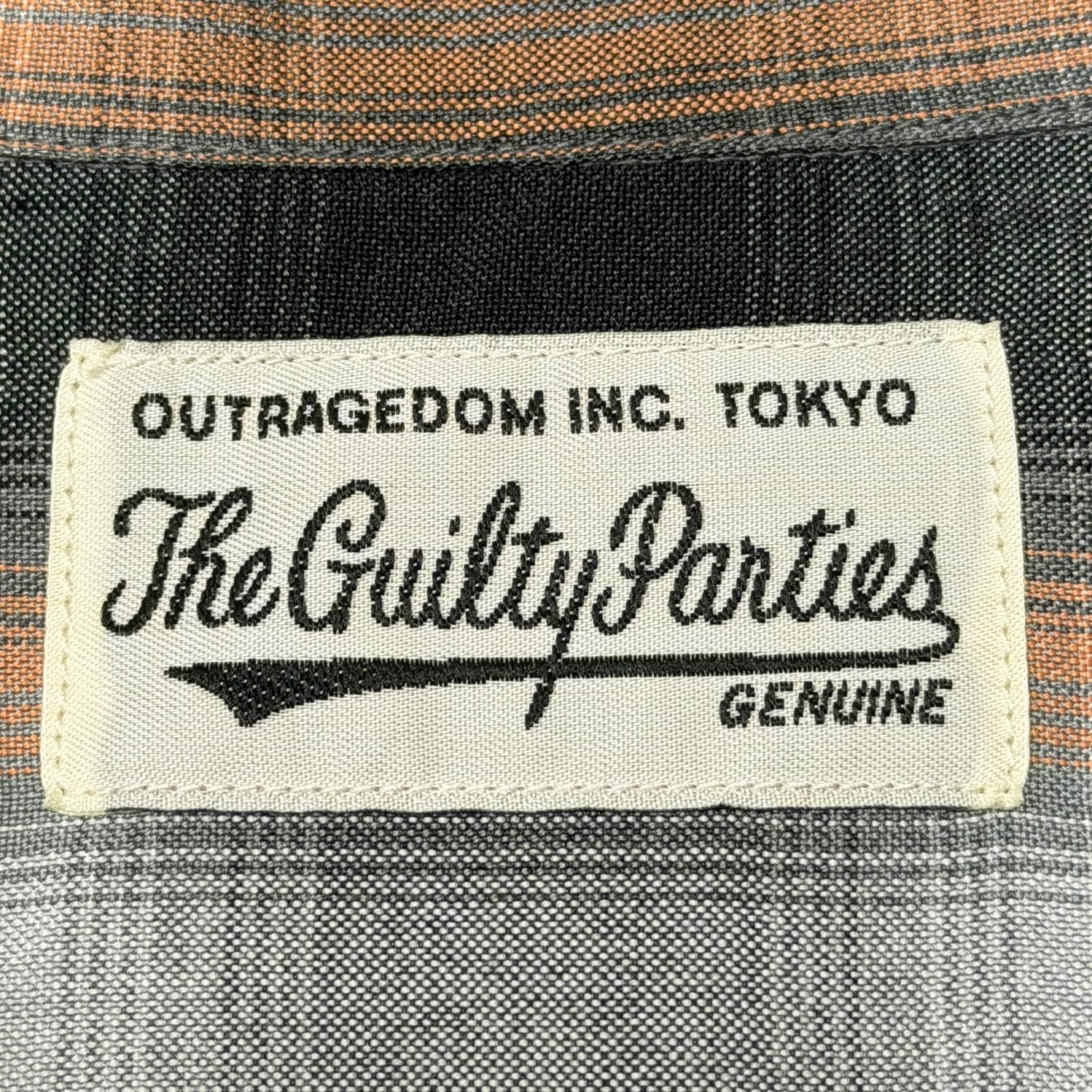 参考上代30800円 WACKO MARIA 22SS OMBRAY CHECK OPEN COLLAR SHIRT L 