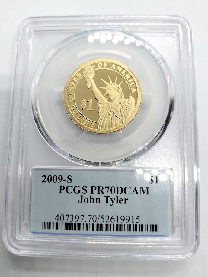 PCGS PR70DCAM 2009S 第10代大統領 ジョン・タイラー PCGS PR70DCAM 2009S 第10代大統領 ジョン・タイラー