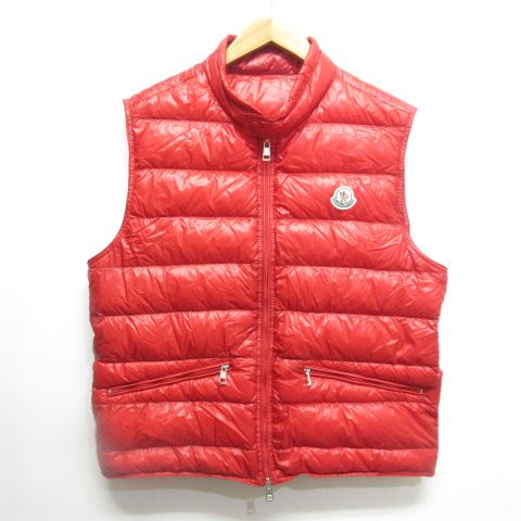 モンクレール MONCLER 美品 GUI GILET ギュイ ダウン ベスト 2 レッド
