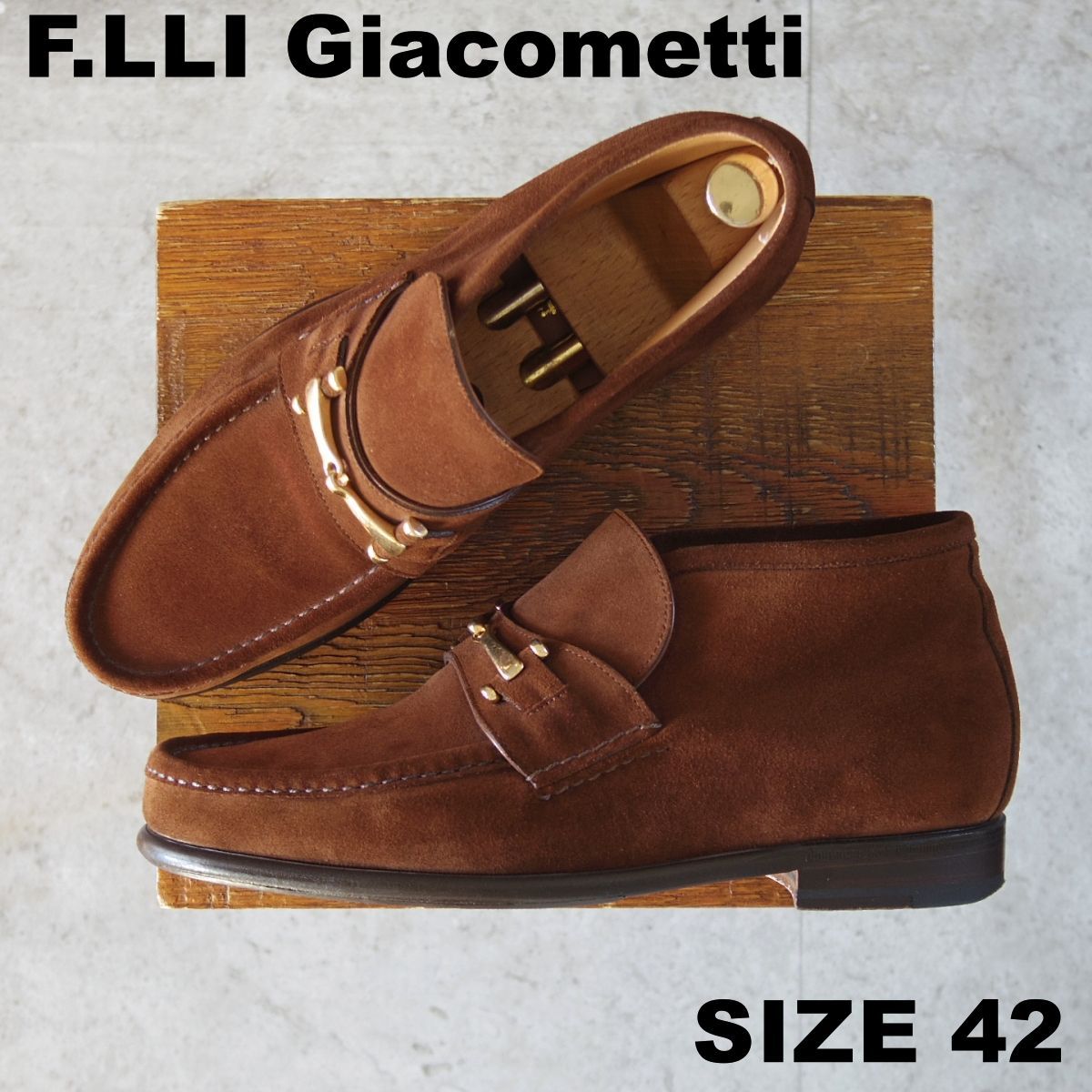 極上☆(伊)F.LLIジャコメッティ SIZE 42【現行定価10万円以上☆ビット