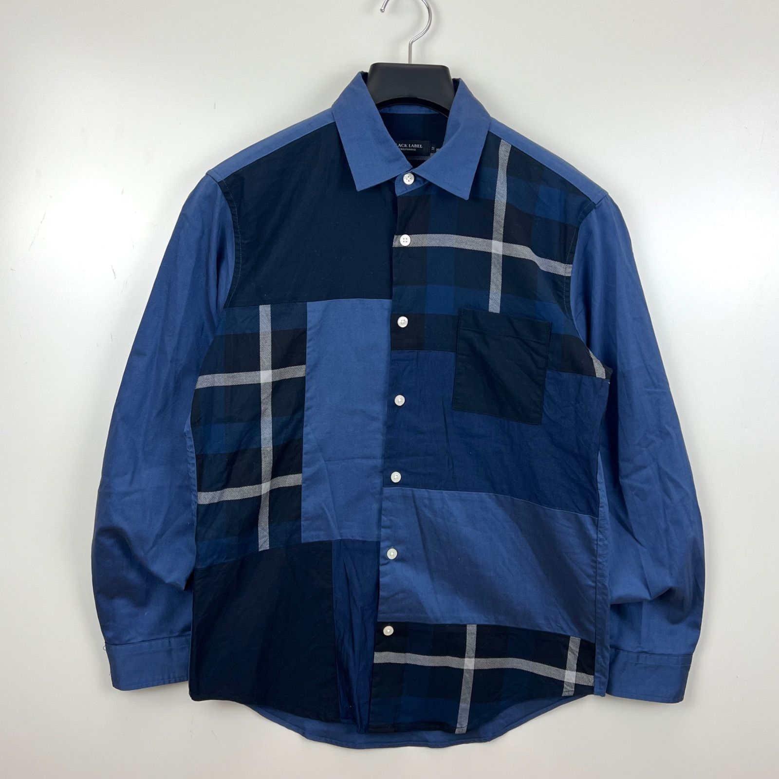 BLACK LABEL CRESTBRIDGE BURBERRY JAPAN plaid L/S shirts M ブラック