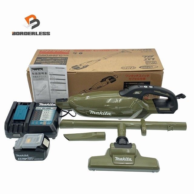 makita マキタ 18 V 充電式クリーナー オリーブ バッテリ 3.0 Ah 充電器付き119732