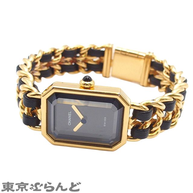 シャネル CHANEL プルミエール Lサイズ H0001 ブラック SS レザー
