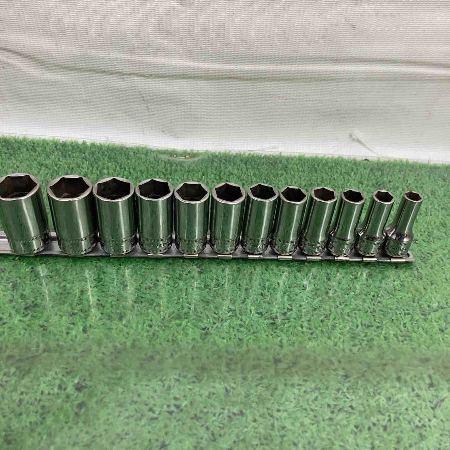 Snap-on スナップオン 3 8 6角セミディープソケット 12点 FSFM 19 ～8