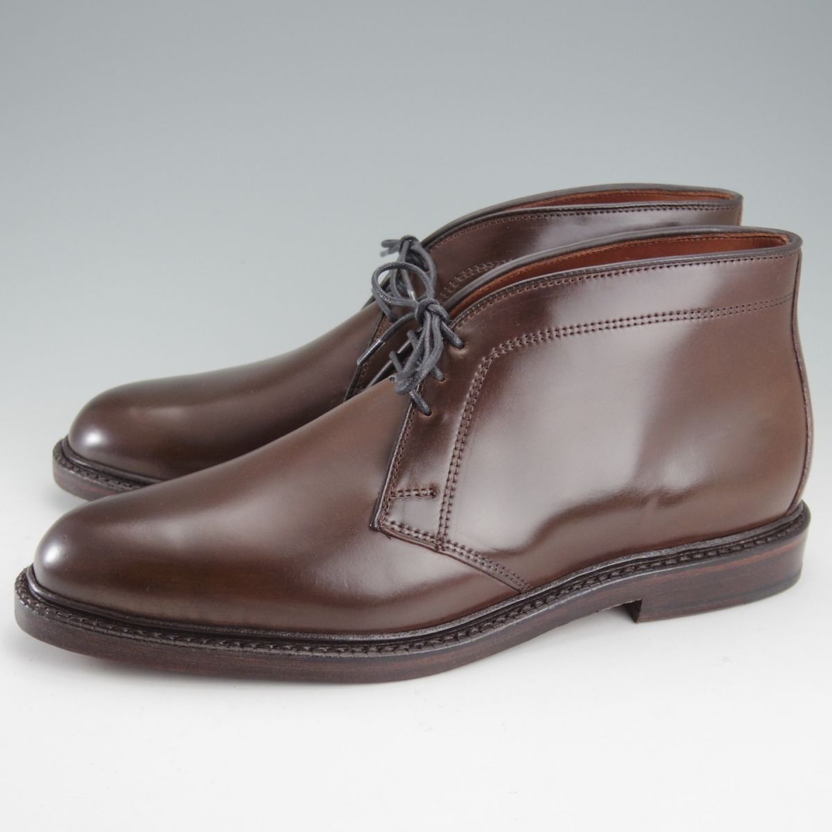 米 アレンエドモンズ 8.5 D 定価24万円程度 コードバン ブラウン色 Dundee チャッカブーツ 濃茶 ALLEN EDMONDS o 209