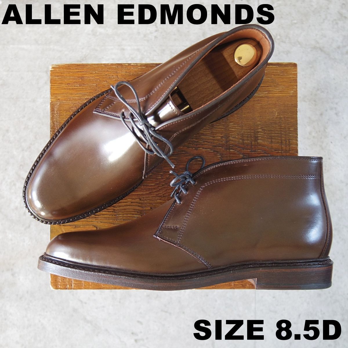 未使用☆(米)アレンエドモンズ 8.5D【現行定価24万円程度☆コードバン