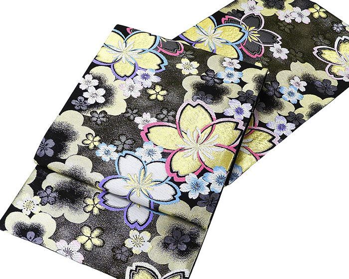 袋帯 仕立て上がり 桜 梅 仕立済 成人式 卒業式 パーティー 振袖 g 2981