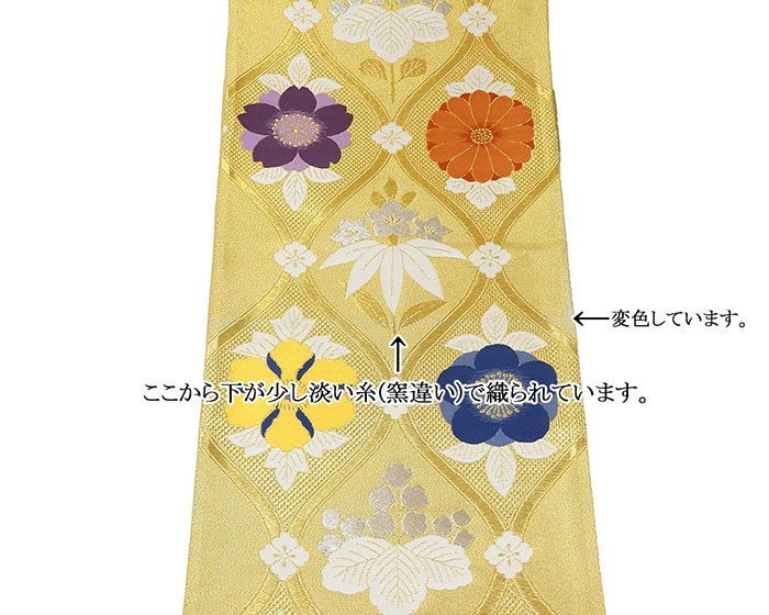 袋帯 新品 仕立て上がり 西陣 廣部商事謹製 桐 菊 桜 立涌 小難