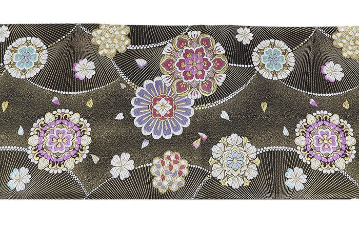 袋帯 新品 仕立て上がり 西陣 やまひで謹製 宝相華 桜 LONG SIZE 袋帯
