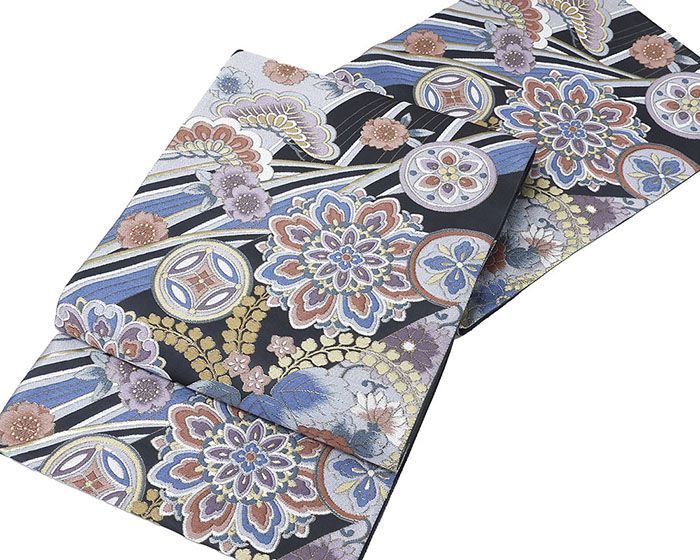 袋帯 仕立て上がり 西陣 志都香謹製 松 桜 桐 宝相華 華壁織 仕立済 成人式 卒業式 パーティー 振袖 g 2965