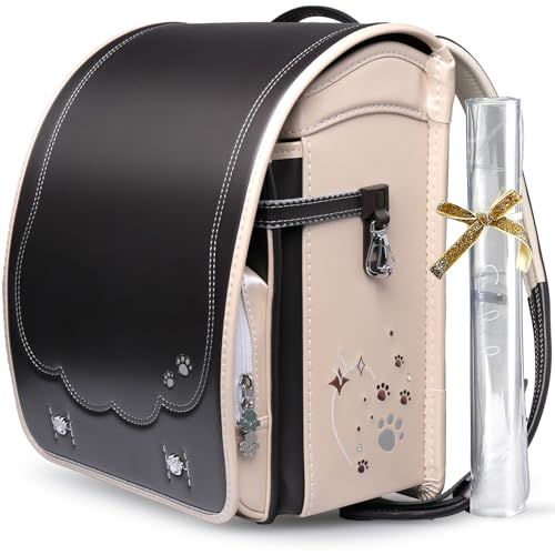 Coulomb クーロン ランドセル女の子小学生通学カバン 人工皮革パール生地 キティポ一モデル 売者6年保証 ブラウン 7174 d 997