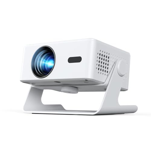プロジェクター家庭用 小型 天井 静音 Netflix Prime Video YouTubeアプリ搭載 600 ANSI 4 K対応 自動台形補正 0.5 M短距離投影 Wi-Fi 6 Bluetooth 5.4スタンド一体型 軽量 ミニ ス d 7 f 0 a 299