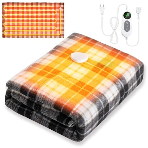 電気毛布 掛け敷き兼用 2025新登場 AI過熱保護機能 電気ブランケット 速暖 洗える ひざ掛け 肩掛け 膝掛け でんき毛布 10段階温度調整 大判サイズ 140 80 cm タイマー付き 1 12Ｈ 切り忘れ防止 節電 省エネ dc 14000 b