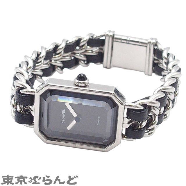 シャネル CHANEL プルミエール Lサイズ H0451 ブラック SS レザー