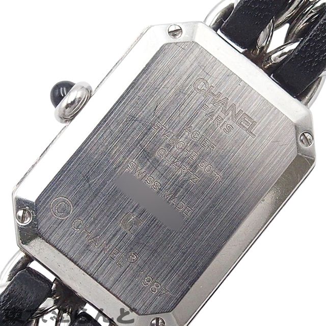 シャネル CHANEL プルミエール Lサイズ H0451 ブラック SS レザー