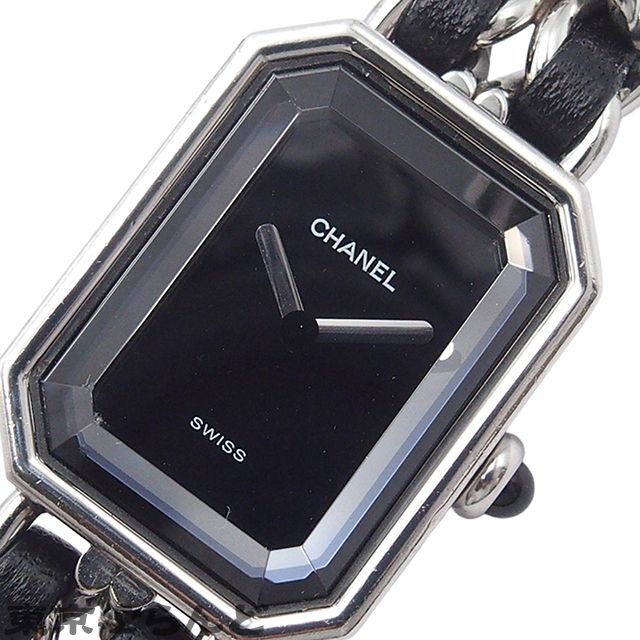 シャネル CHANEL プルミエール Lサイズ H0451 ブラック SS レザー