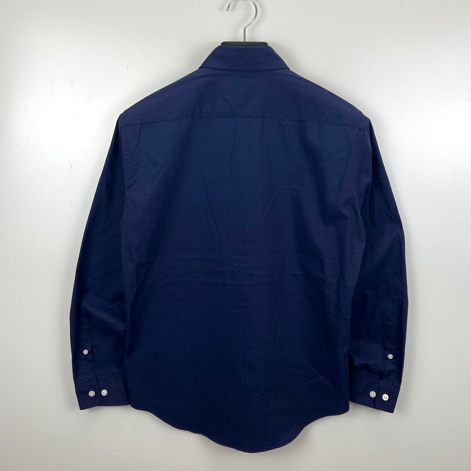 【新品】ブラックレーベルクレストブリッジ　シャツ　紺　L　バーバリー　174 ブラックレーベルクレストブリッジ BLACK LABEL CRESTBRIDGE シャドー