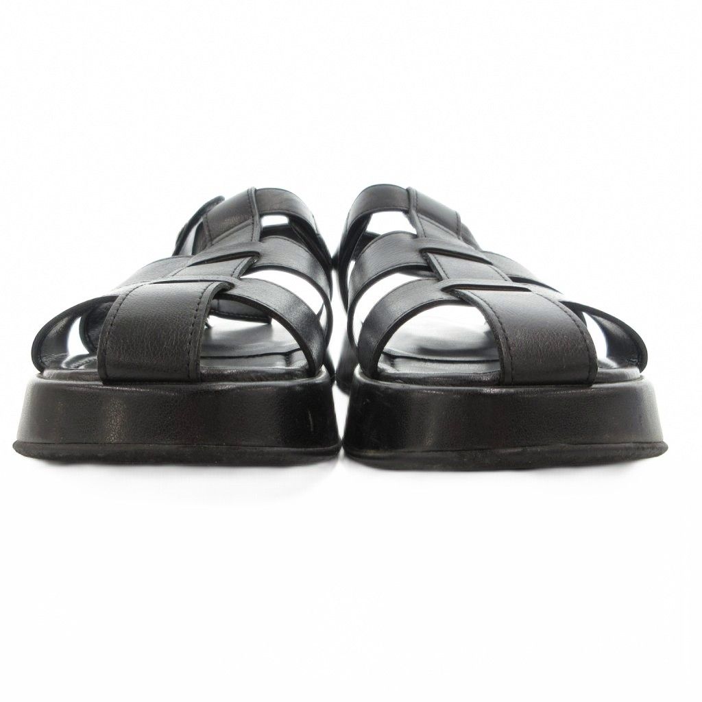 ダイアナ DIANA グルカサンダル M 黒 ブラック フィッシャーマン 厚底