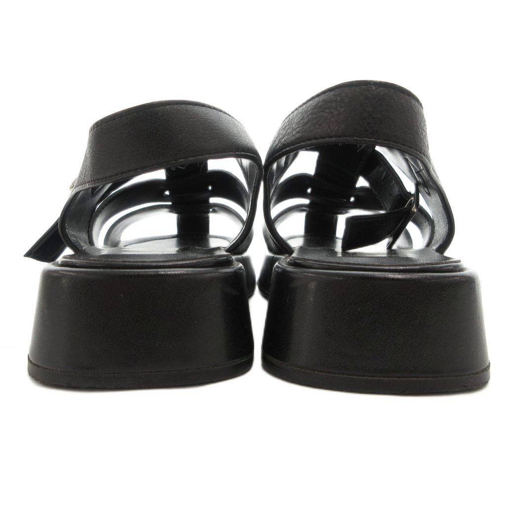 ダイアナ DIANA グルカサンダル M 黒 ブラック フィッシャーマン 厚底