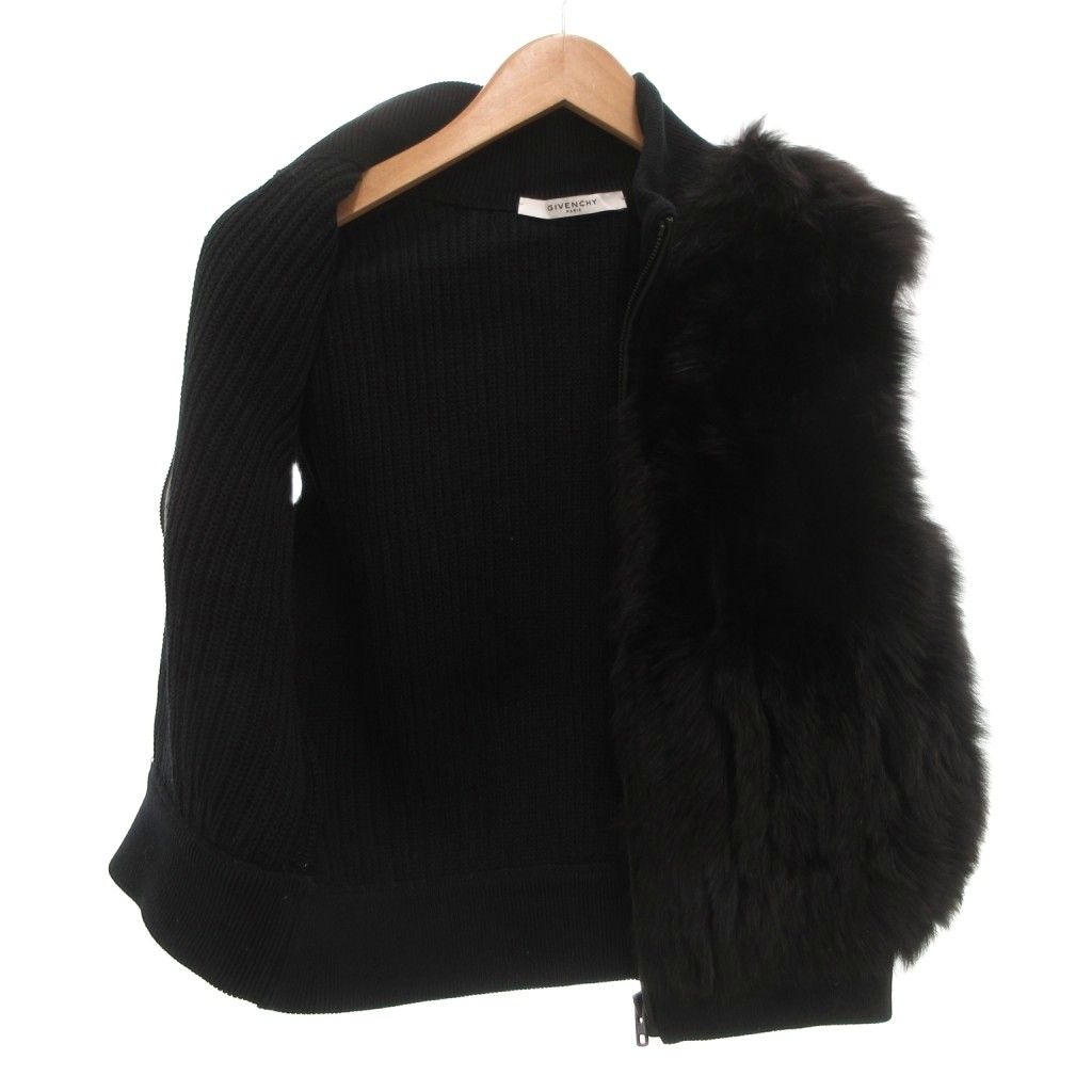 ジバンシィ GIVENCHY ファーベスト L フォックス 毛皮 ジップアップ