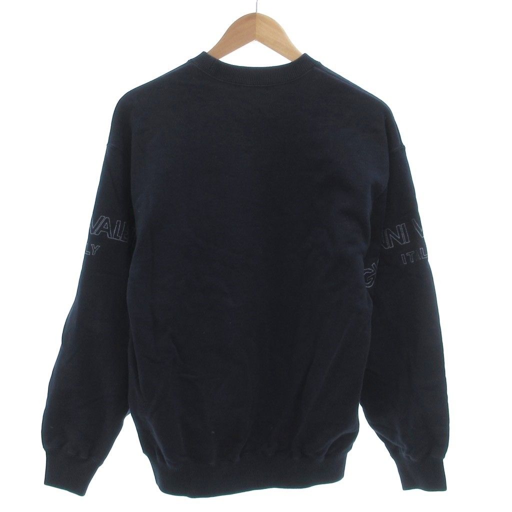 GIOVANNI VALENTINO スウェット トレーナー ロゴ刺繍 46 紺 ネイビー