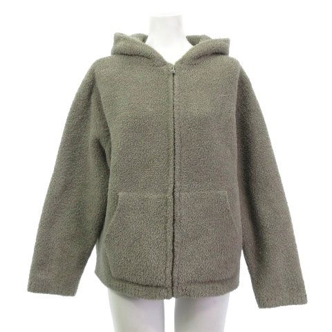 ベアフットドリームス BAREFOOT DREAMS × Ron Herman パーカー ボア フリース グレー系 M