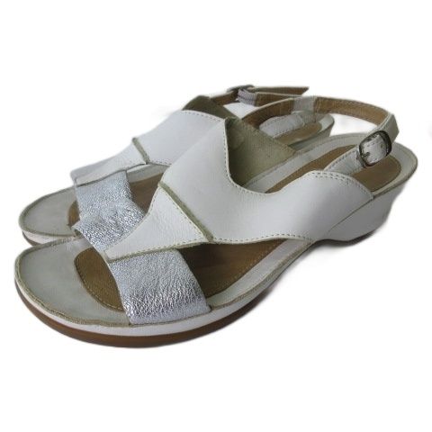 リーガル　レディースサンダル　ホワイト　24cm リーガル REGAL サンダル シューズ ウエッジソール レザー 白ホワイト