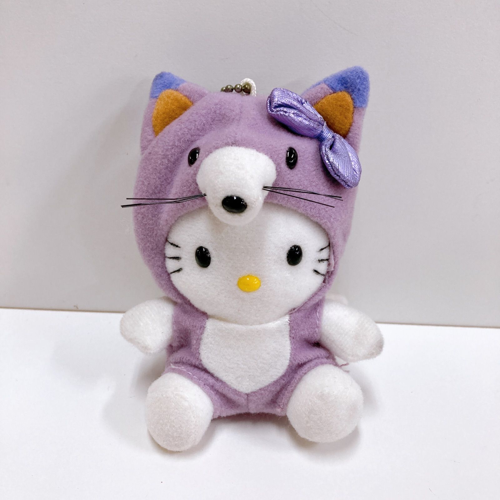 ハローキティ 北海道 ぬいぐるみ ラベンダー キツネ ボールチェーンキーホルダー 北海道限定 ハローキティ ご当地キティ 2001年 キツネ ラベンダー