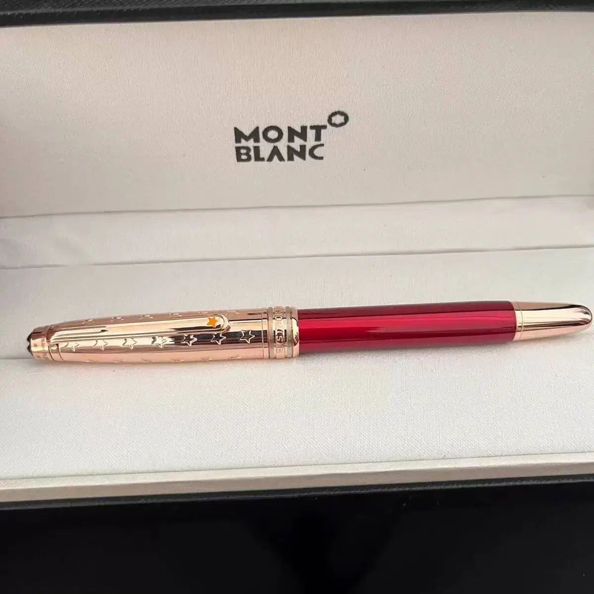MONT BLANC モンブラン 大文豪シリーズ 赤 ローズゴールド モデル インクファン
