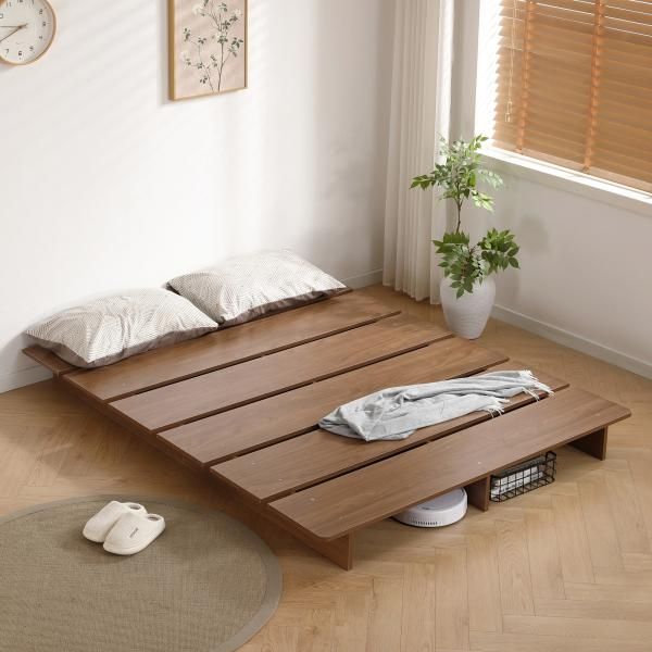ベッド ローベッド ステージベッド 幅160cm ダブル 配送 ベッド
