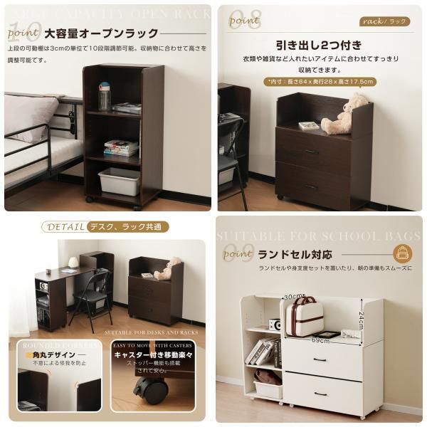 システムベッド 4点セット ロフトベッド デスク 収納ラック シェルフ 高さ130cm ロフトベッド 宮 コンセント 省スペース スチール 耐震 ベッド パイプ 金属 4点セット システムベッド ロフトベッド ミドルベッド 一人暮らし レース