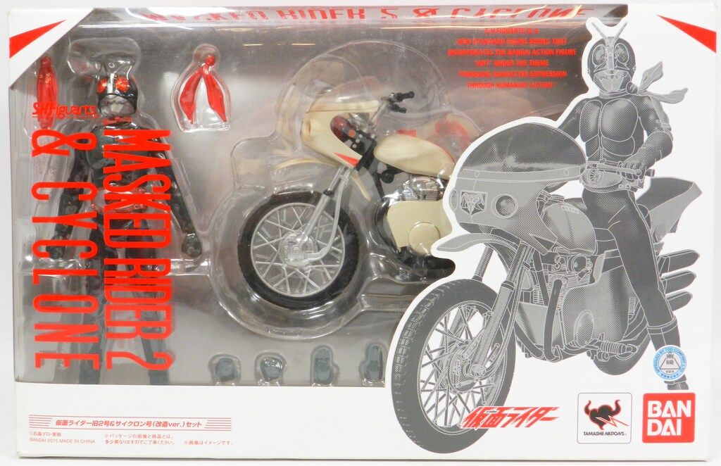 バンダイ S.H.Figuarts 仮面ライダー 仮面ライダー旧2号-サイクロン号 改造ver