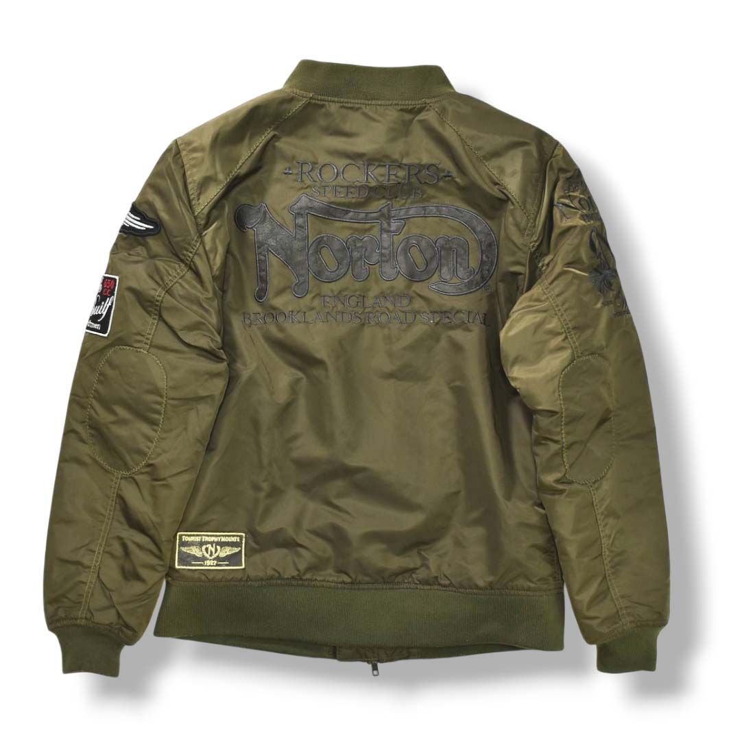 定番】 ノートン NORTON MA－1 フライト ジャケット ジップアップ