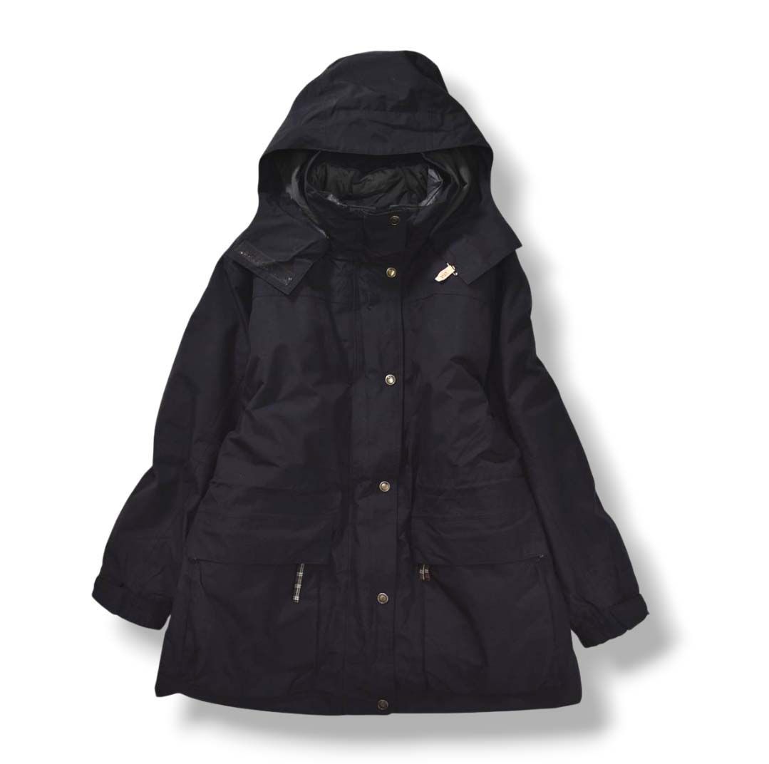 高機能 日本製 フォックスファイヤー FOXFIRE ゴアテックス GORE－TEX マウンテン パーカー ライナー ダウン ジャケット 付属 PRIME 80 20 DOWN S ブラック アウトドア ウェア レディース ♪