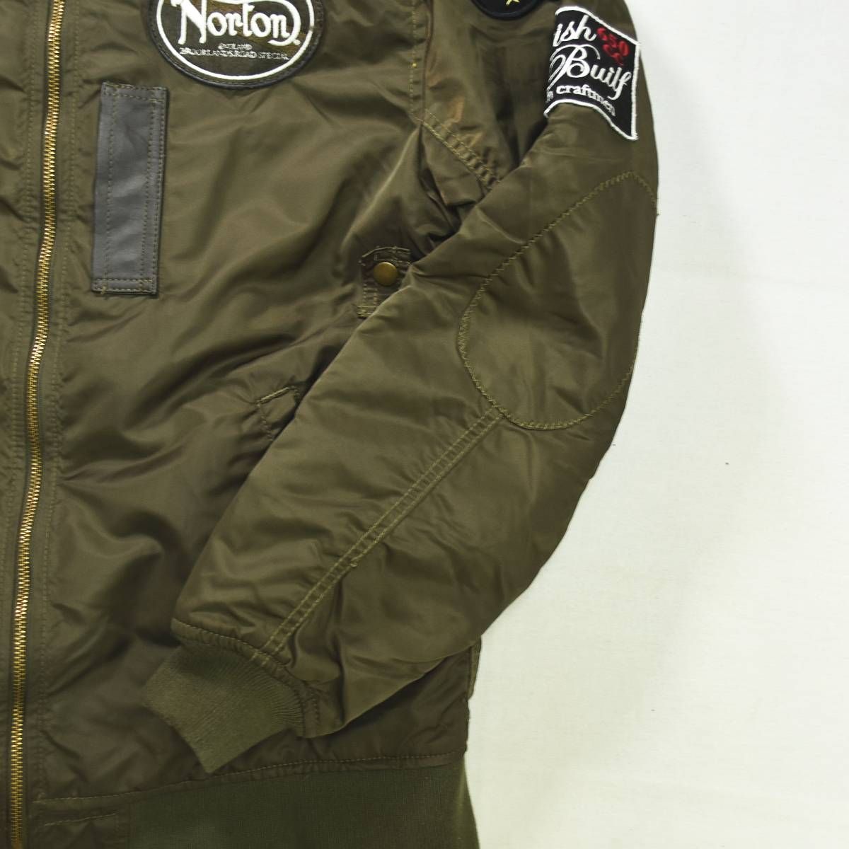 定番】 ノートン NORTON MA－1 フライト ジャケット ジップアップ