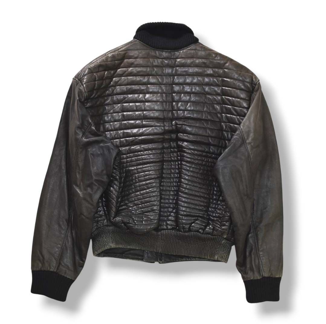 80's Istante レザージャケット ririジップ イタリア製 80s 〜 90s made in England riri zip detachable brown leather