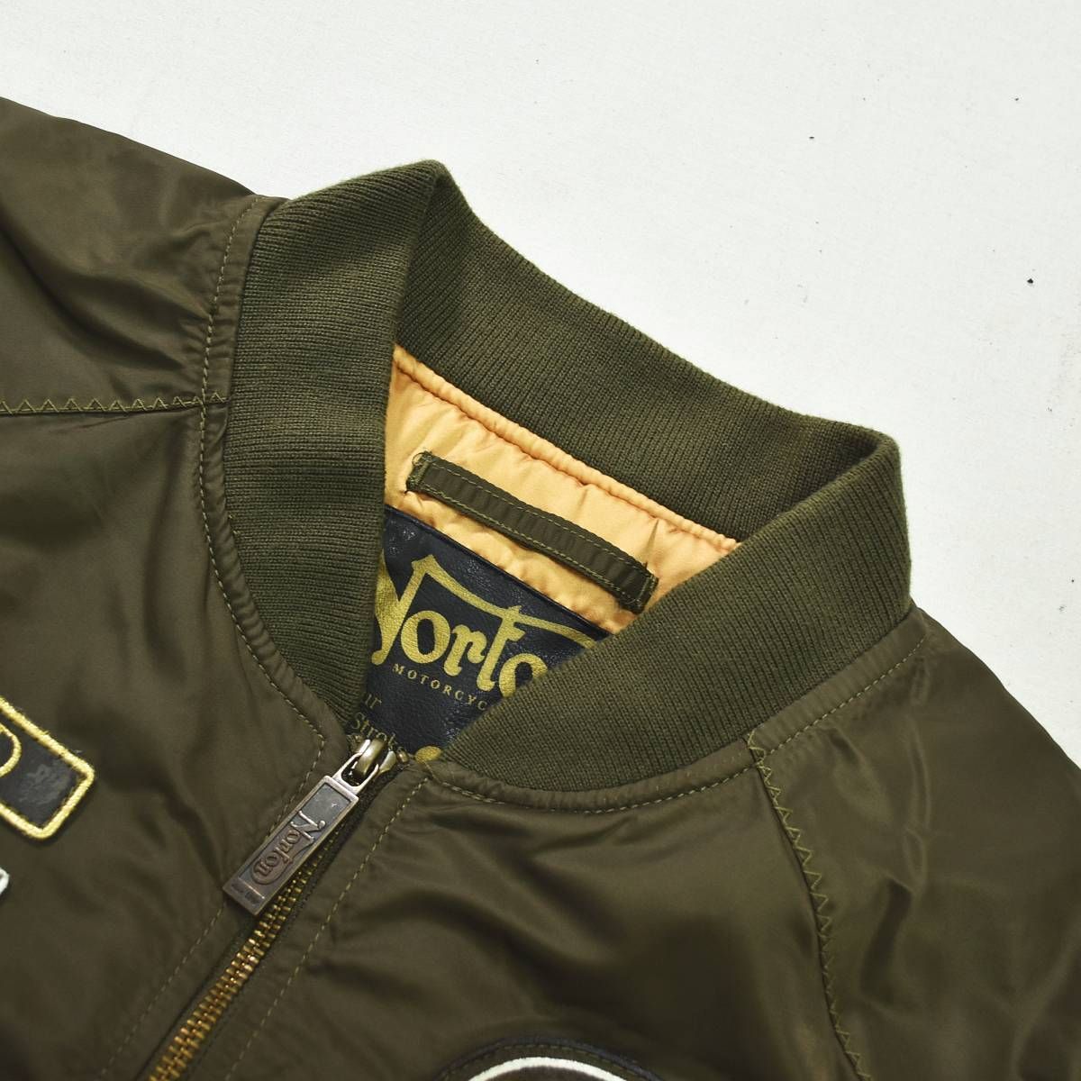 定番】 ノートン NORTON MA－1 フライト ジャケット ジップアップ