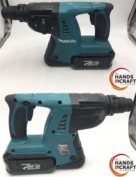 品 マキタ makita 26 mm ハンマドリル 36 V 2.6 Ahバッテリ 充電器 付き
