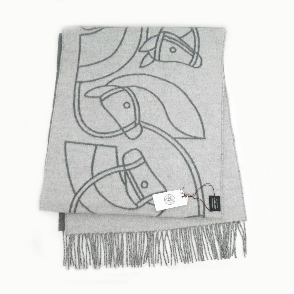 HERMES エルメス　カシミヤマフラー　アントルラック・エケストル 楽天市場】エルメス アントルラックエケストル マフラー フリンジ