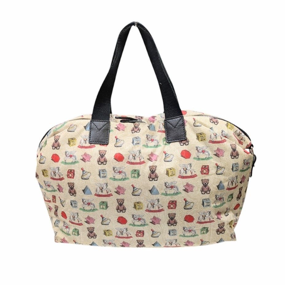 65 ETRO エトロ ボストンバッグ トートバッグ ペイズリートイズプリント 総柄 ショルダーストラップ