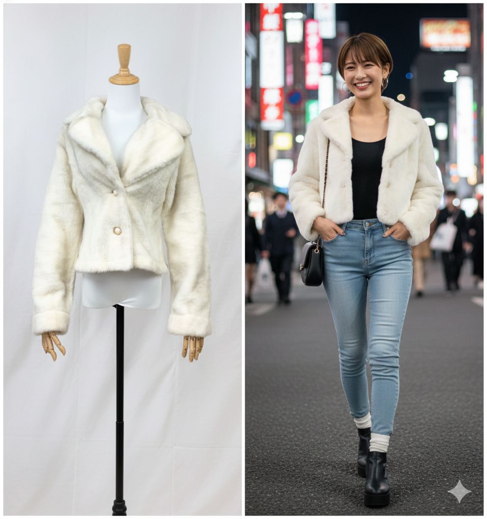 LOVEBOAT ラブボート 希少 激レア ボリューム ファーコート ショート丈