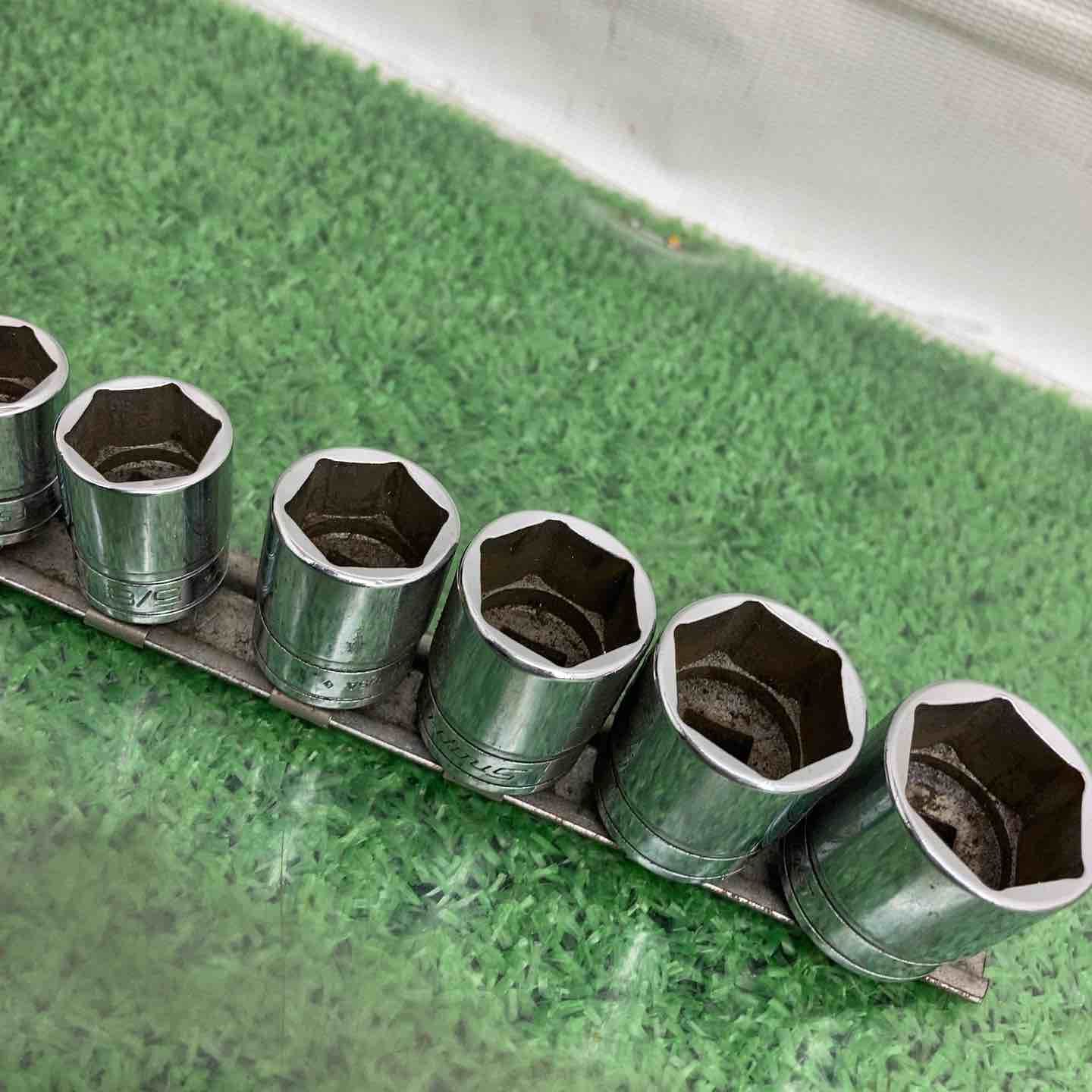 Snap-on 3 8インチ ソケット シャロー 6角 FS 281～FS 081 セット