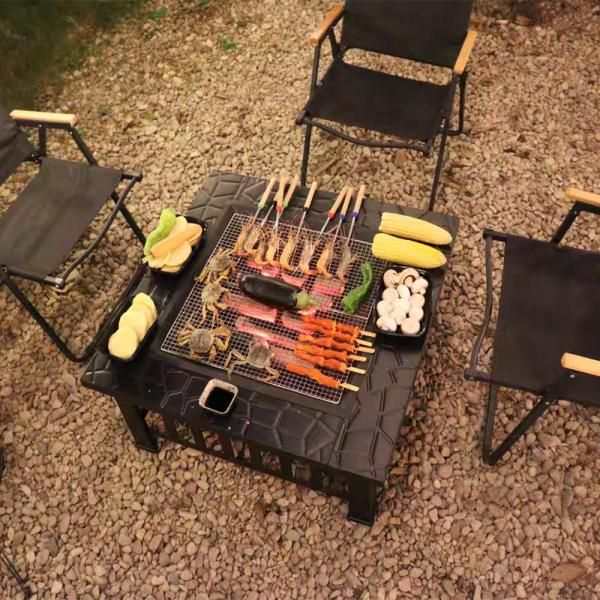 ファイヤーピット 焚き火台 テーブル 囲炉裏テーブル 広い焼き 最も