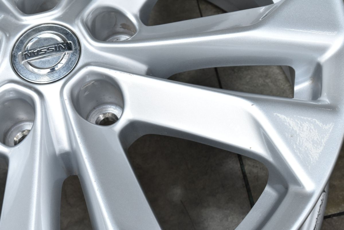  程度良好 日産 T 32 エクストレイル 17 in 7 J 45 PCD 114 3 4本 キックス エルグランド ジューク リーフ C 28セレナ スタッドレス 17インチ ホイール