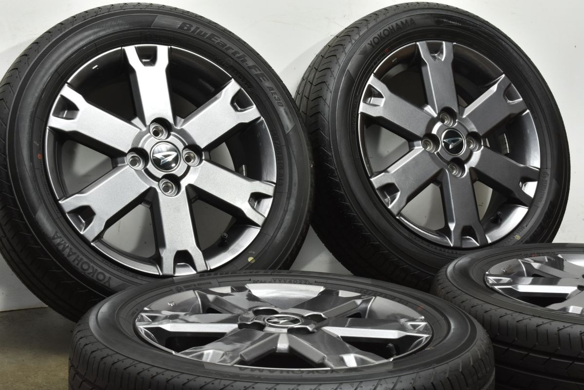 新車外し品 ダイハツ タフト 15 in 4 5 J 45 PCD 100 ヨコハマ ブルーアースFE AE 30 165 65 R ノーマル戻し 交換用