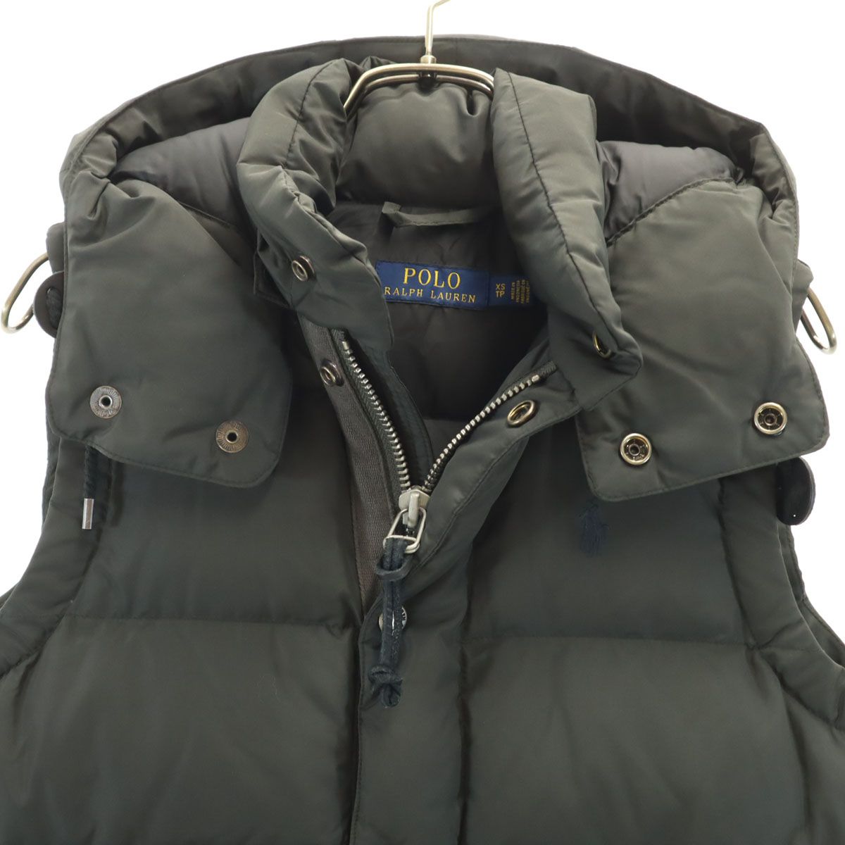 極美品 ポロラルフローレン 近代タグ ダウンベスト ライトグレー XS 極美品 ポロラルフローレン 近代タグ ダウンベスト ライトグレー XS