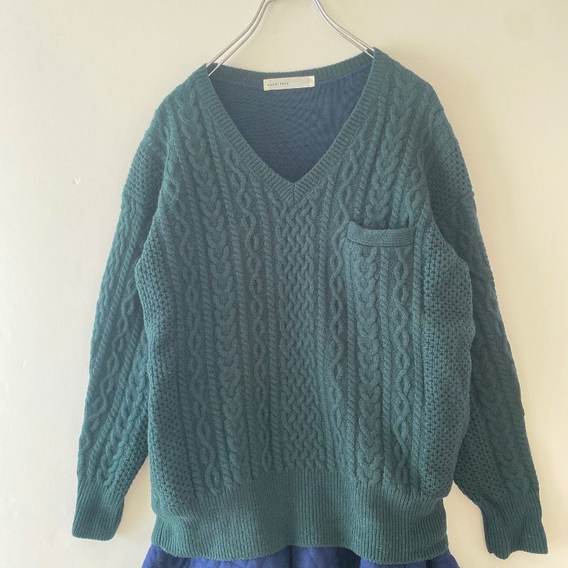 sacai luck サカイ ラック ドッキングワンピース ケーブルニット