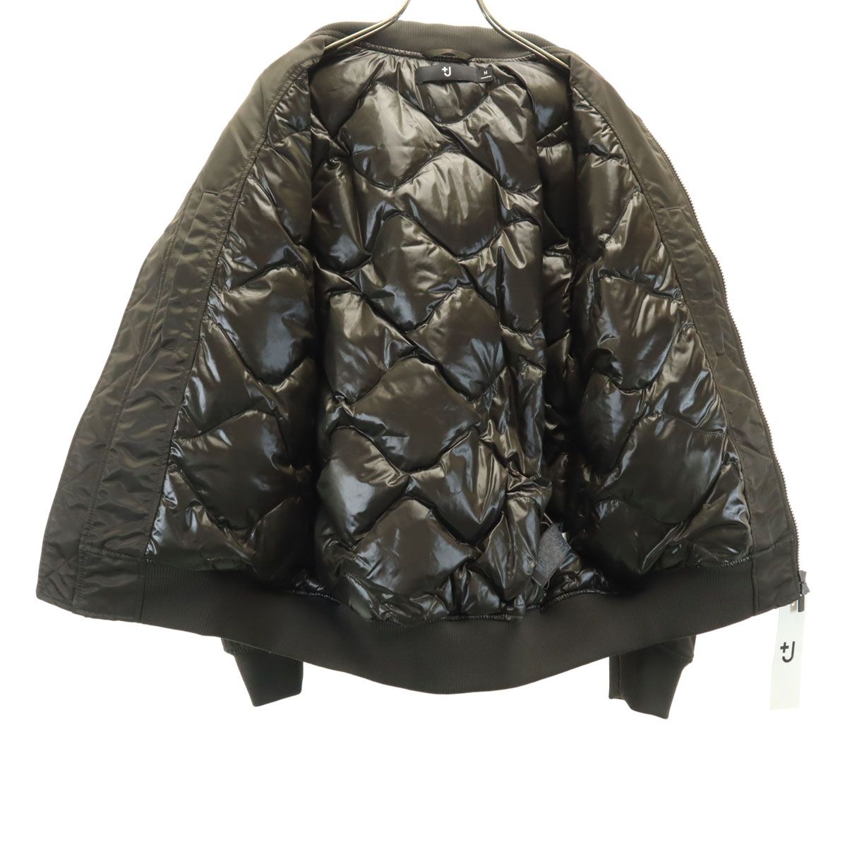 【極美品】+J プラスジェイ MA1 ダウンジャケット ハイブリッド グレー L UNIQLO +J ユニクロ プラスジェイ ハイブリッドダウン MA-1 ブルゾン M