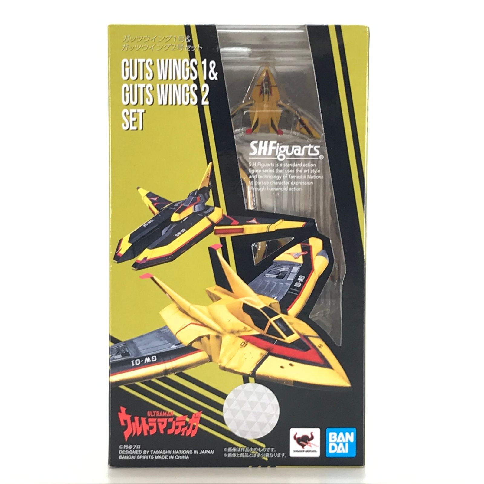 BANDAI SPIRITS フィギュア S.H.Figuarts ガッツウイング1号＆ガッツウイング2号セット 「ウルトラマンティガ」 開封品