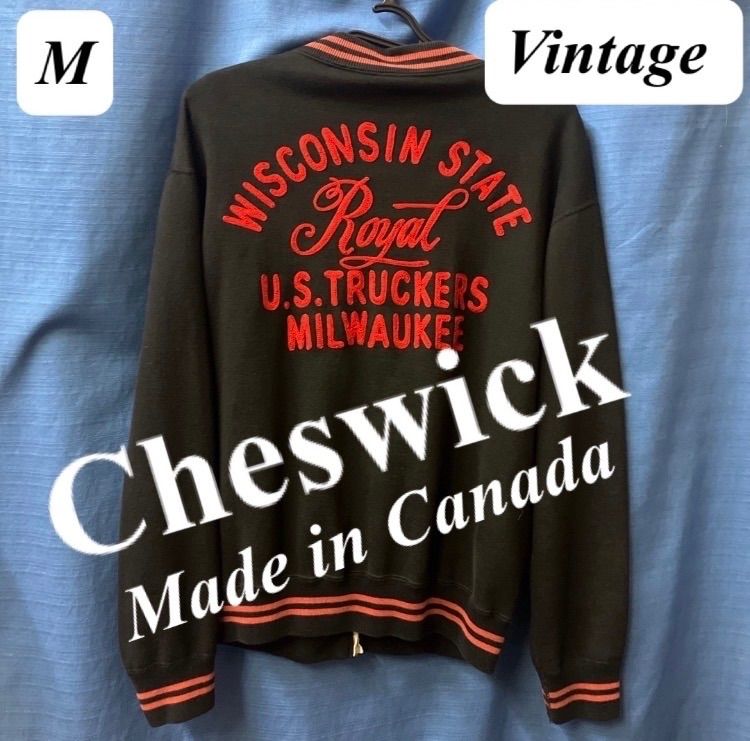必見！】Cheswick／チェスウィック スウェット 刺繍 スタジャン M 